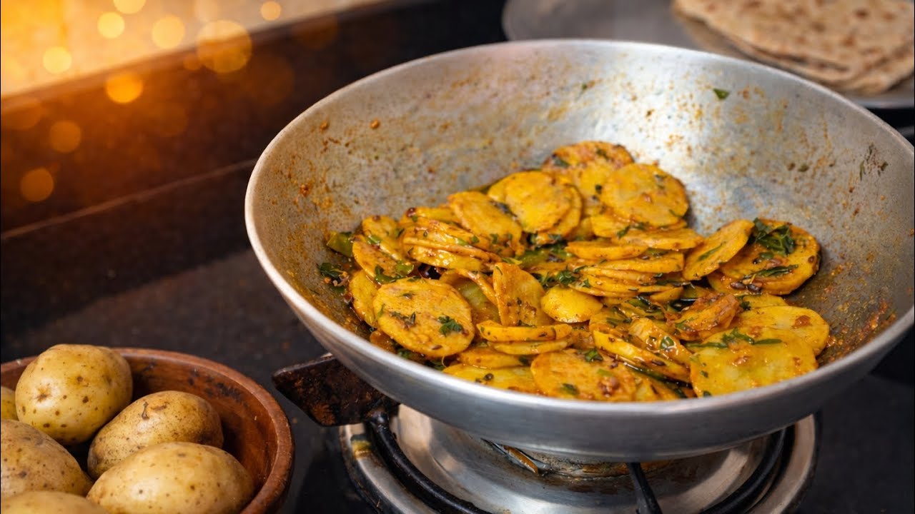 Aloo Bhaji | साधी बटाट्याची भाजी 😋