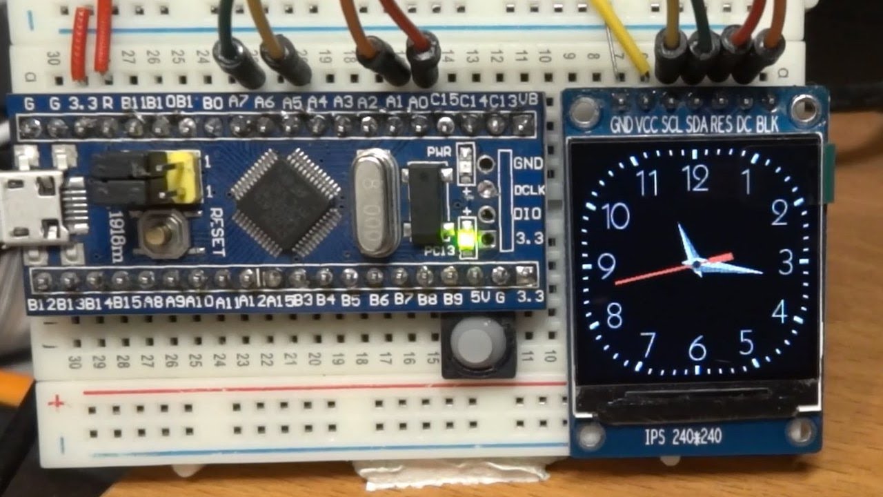 Analog Watch/Clock with STM32 RTC and ST7789 IPS LCD
