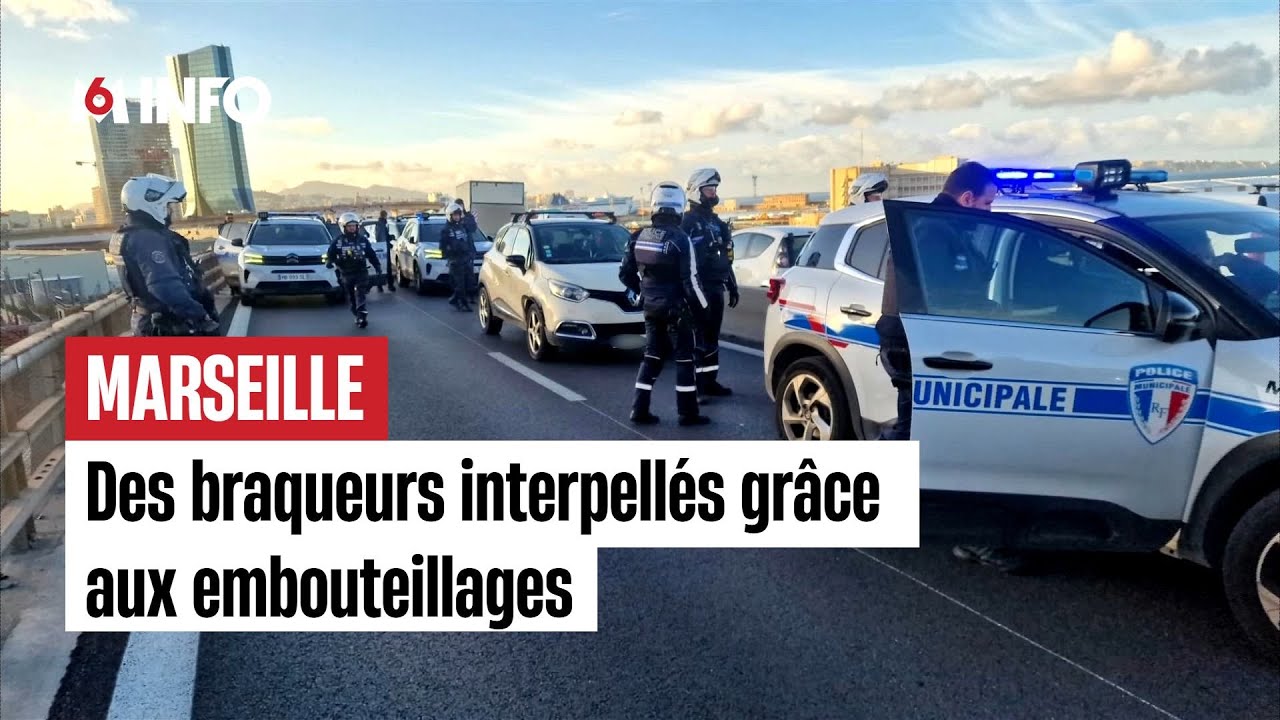 Marseille : des braqueurs interpellés grâce aux embouteillages