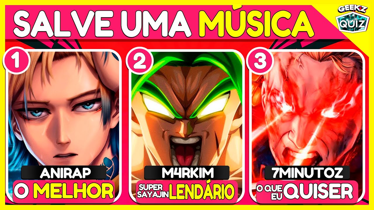 Escolha Apenas 1 Música!🎵 Os Artistas Mais Populares da GEEK MUSIC! 👑 Escolha sua música favorita 🔊