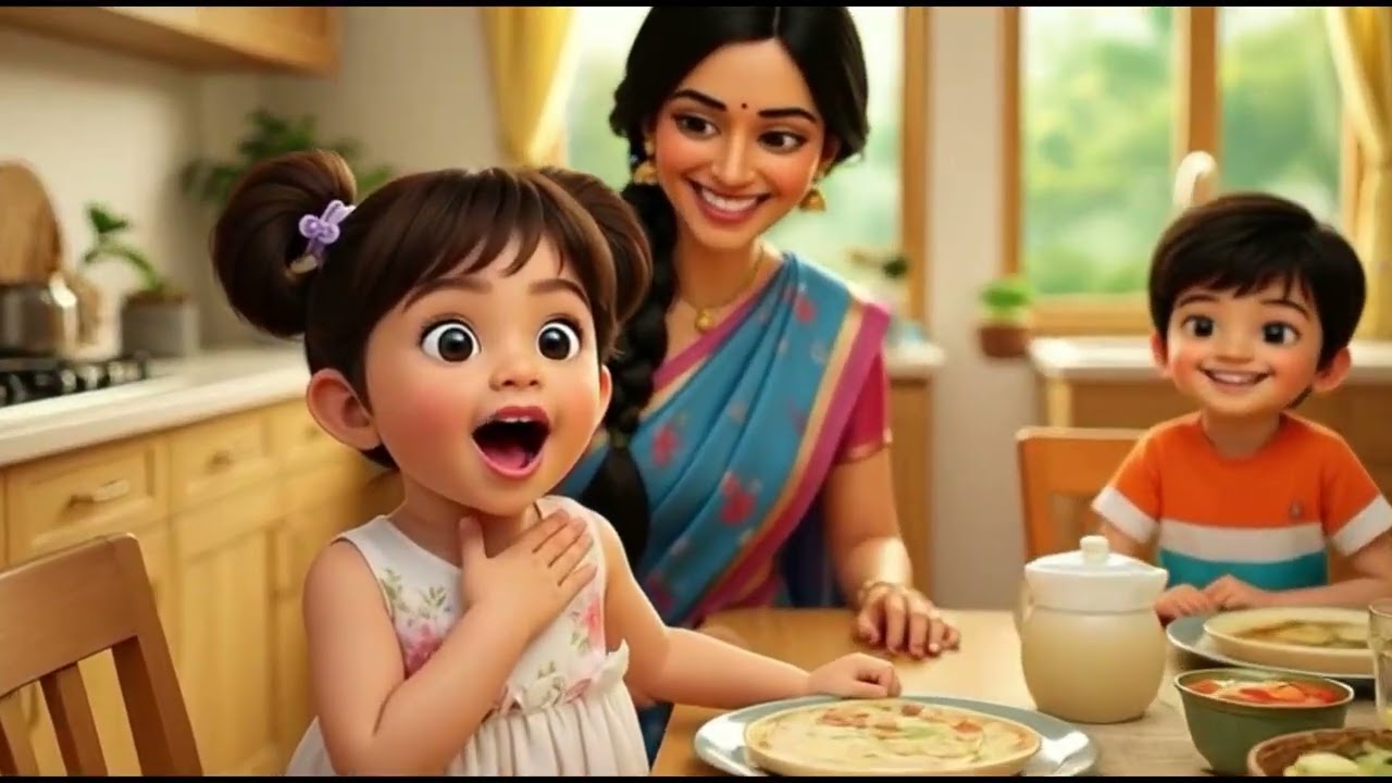 தோசையம்மா தோசை | Dhosai Amma Dhosai | Kindergarten Tamil Rhymes |