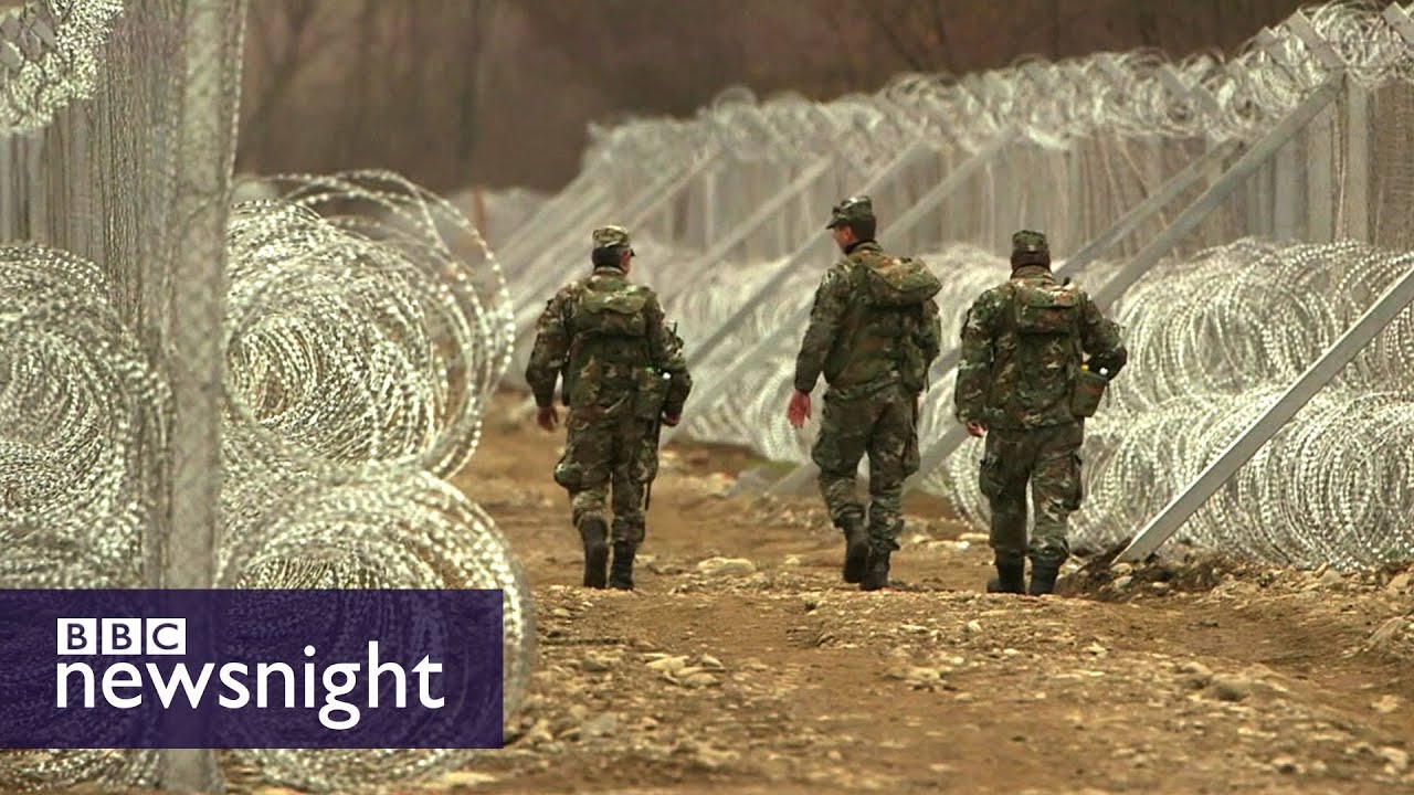The fences being built around Greece - BBC Newsnight