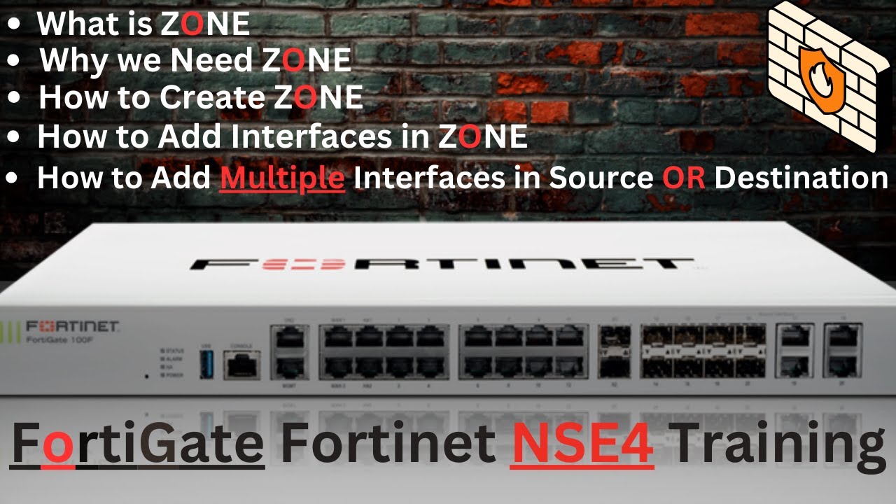 How to Create ZONE in FortiGate Fortinet Firewall | Fortinet NSE4 Training