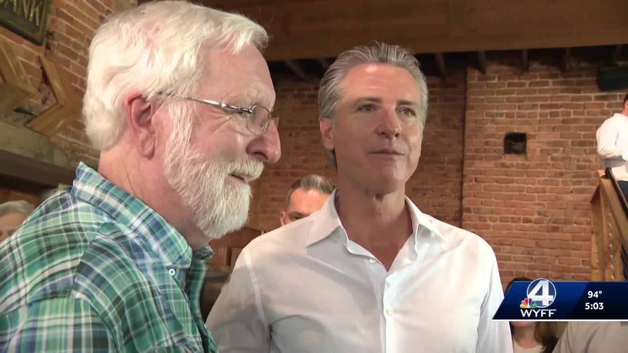 California Gov. Gavin Newsome visits Upstate South Carolina