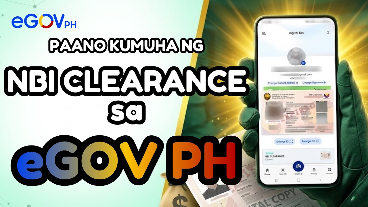 Paano Kumuha ng Digital Copy ng NBI Clearance Online using eGov PH App