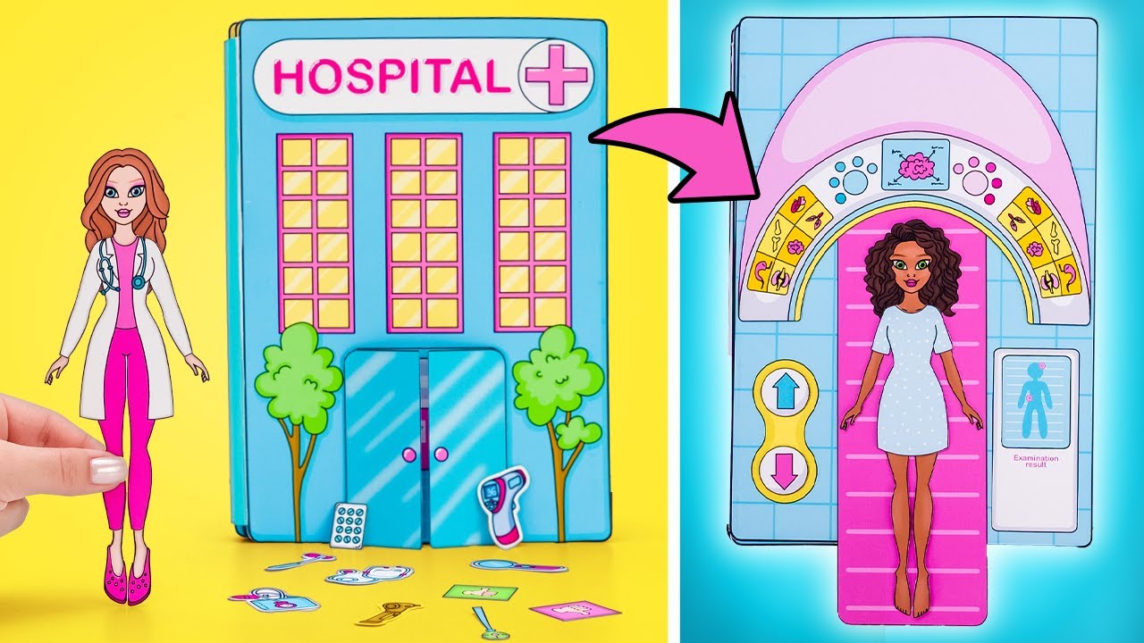 Мастерим бумажную книгу-игру «Больница» 🏥 Крутые поделки от Слайма Сэма!