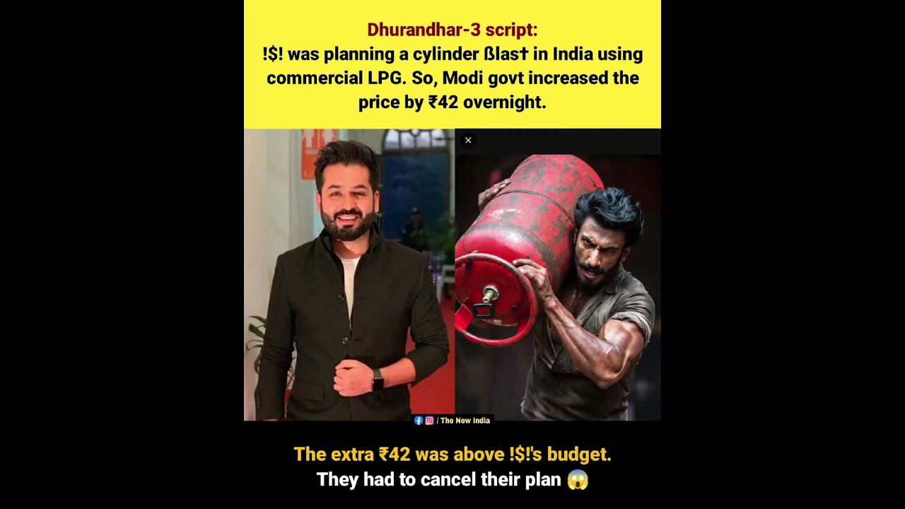 Dhurandhar-3 Script? LPG Price Hike Meme Sparks Reactions Online