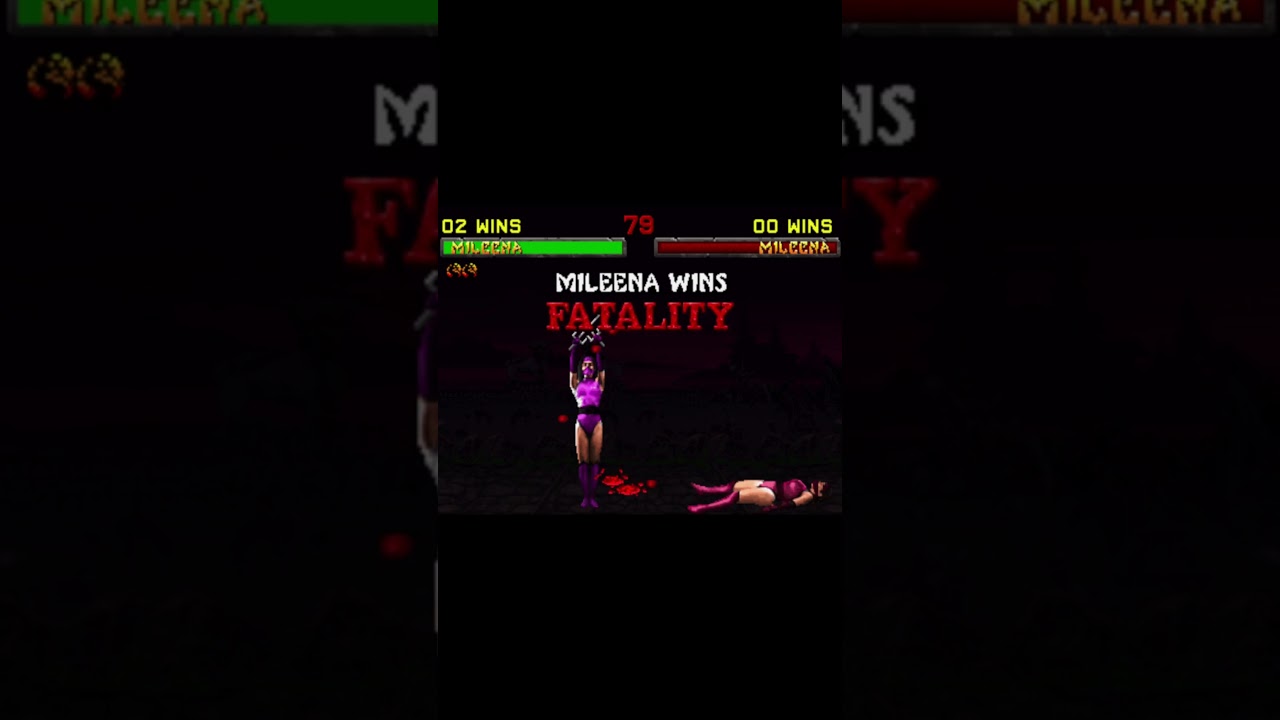 PC: Mortal Kombat II Mileena Fatalities vs Mileena - MKAK