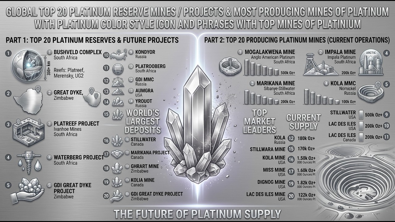 Top Global Platinum Reserves And Top Platinum Producing Mines Of 2025