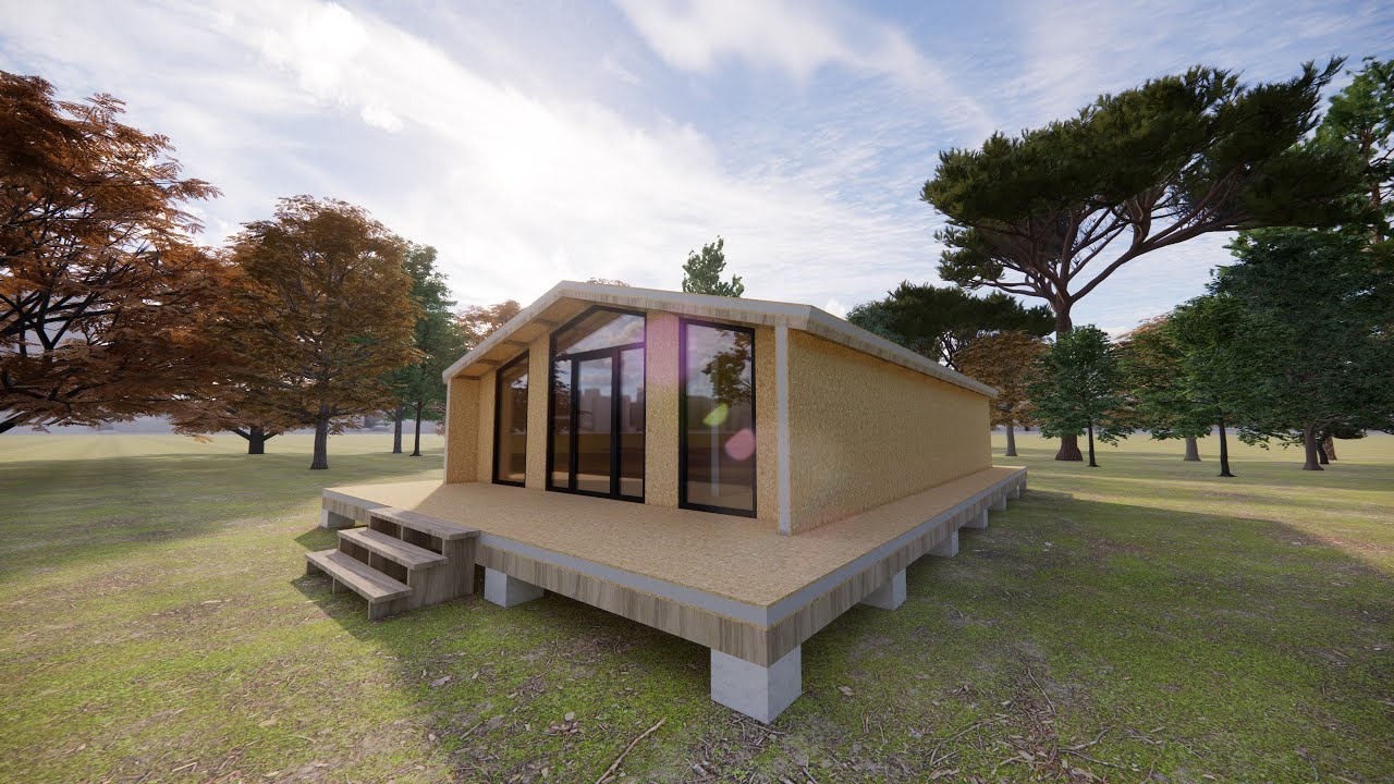 Building a simple but cheap wooden modern house!