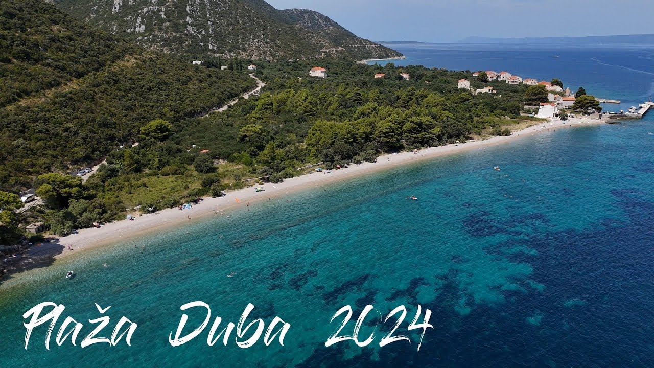 Plaža Duba 4K  ⏩  Dron ⏩  let iz Divne