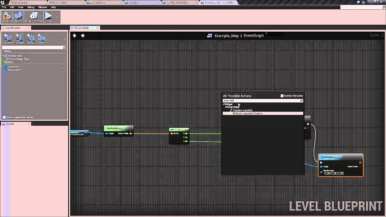 UE4 tutorial: Control two characters with one player part 3