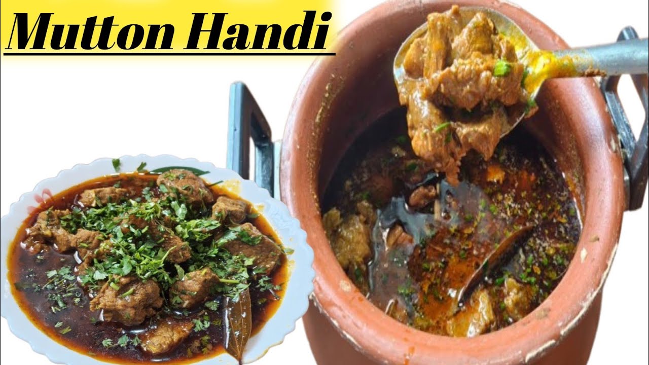 😋Mutton Handi Curry ll 