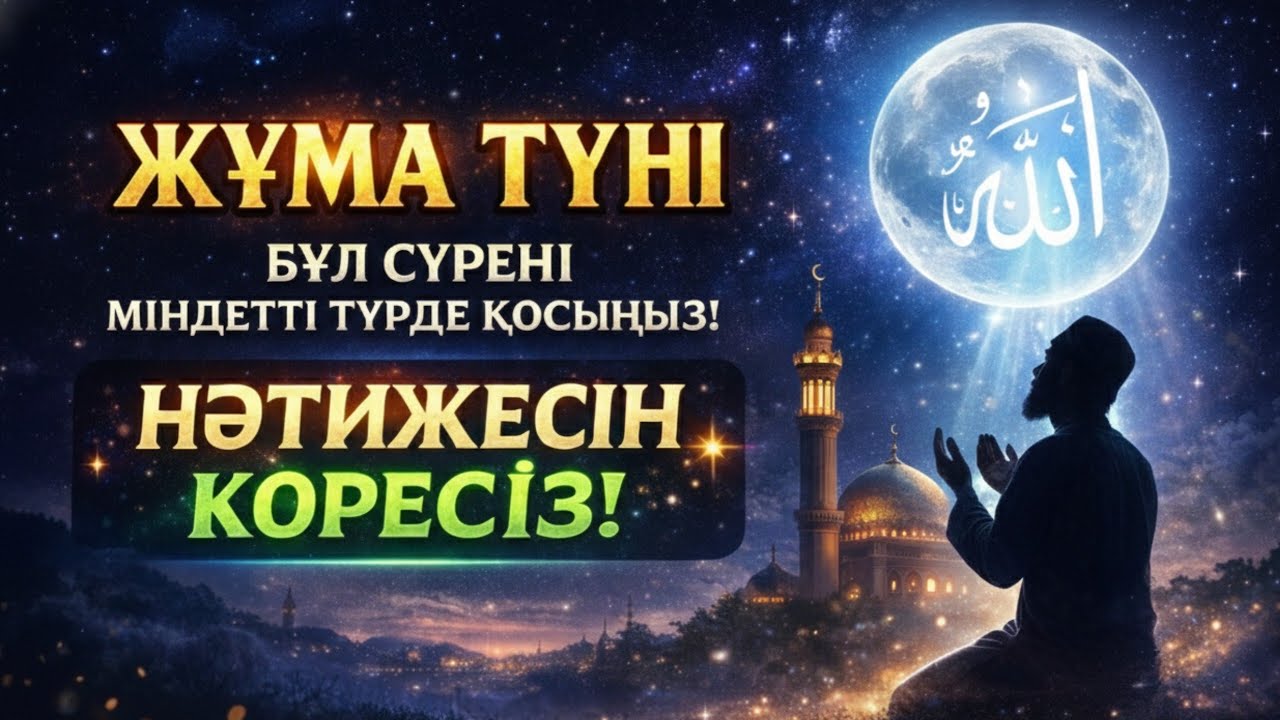 🤲Шағбан айының соңғы жұма түні бұл сүрені міндетті түрде қосыңыз. Нәтижесін көресіз