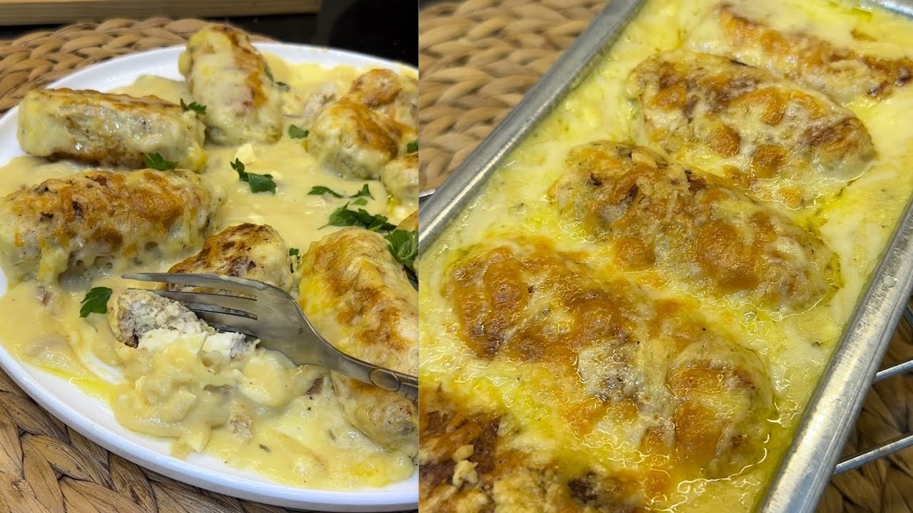 غراتان فالمول الاسطوري😍اصابع الدجاج المحشية بالجبن😋كل ما نحب ناكل حاجة بنينة نتفكر هذ الطبق👌ابن وصفة