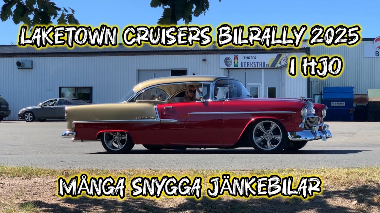 Laketown Cruisers bilrally 2025 i Hjo, många snygga jänkebilar 