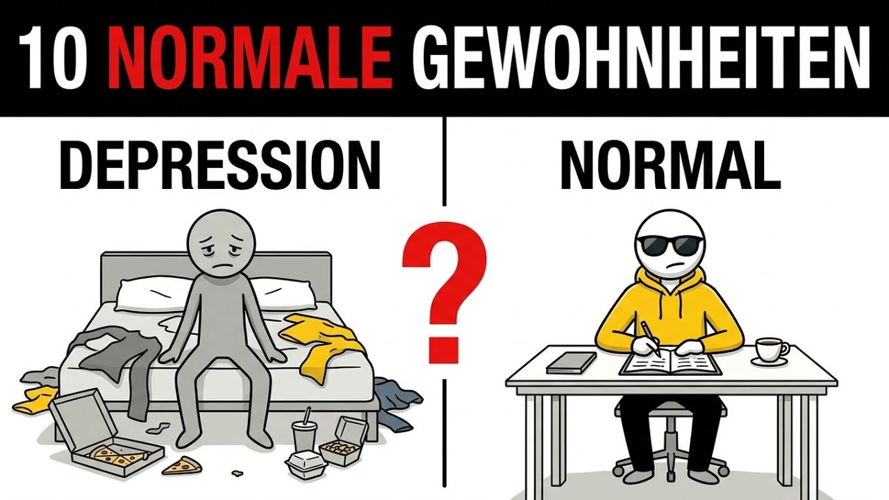 10 „NORMALE“ Gewohnheiten, die in Wahrheit ZEICHEN für CHRONISCHE DEPRESSION sind