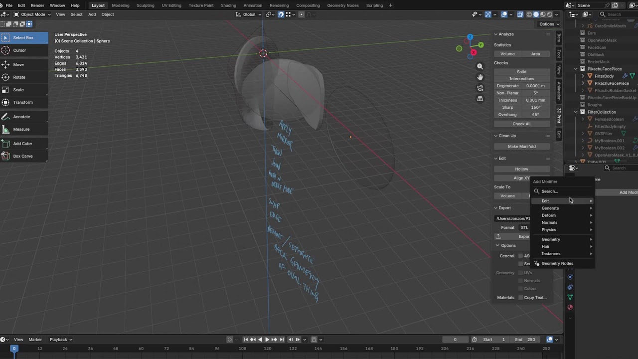 Live Modeling - 3D Blender