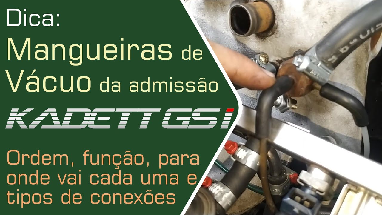 ENFIM a dica: Ligações e funções das mangueiras de vácuo do Kadett GSI no coletor - Black Hill Auto