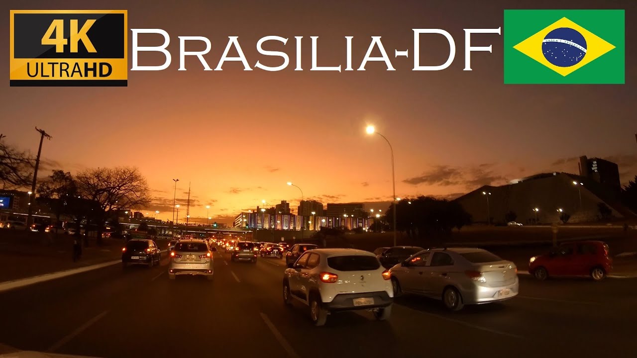 Brasília, DF - Brazil | 4K Driving and Walking tour