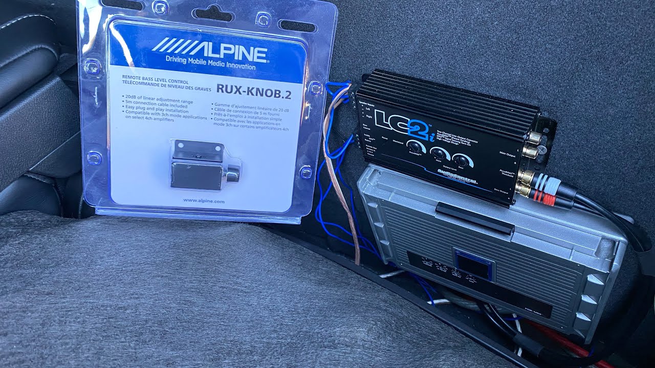 Bass Knob added to Alpine Amplifier ~ 2019 Ram 1500