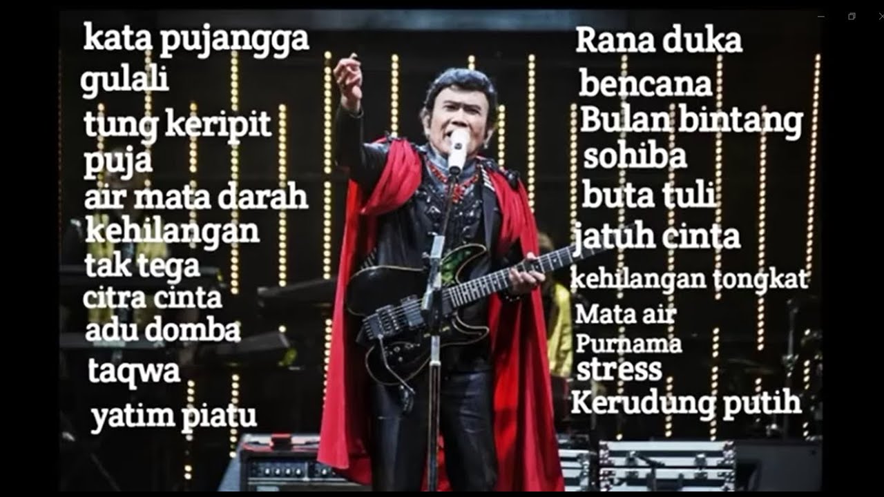 Rhoma irama Kata pujangga full album tanpa iklan!! ~Rhoma irama full album