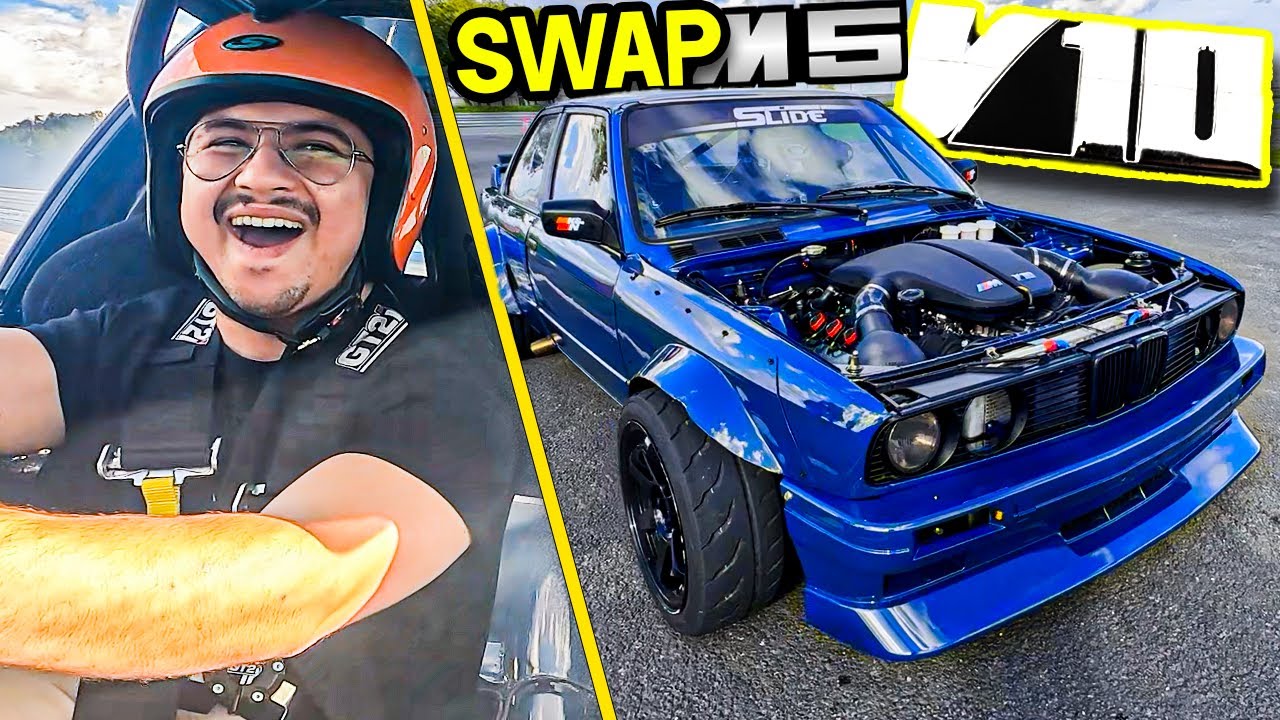 E30 SWAP M5 V10 ! La prépa est magnifique ! 😱