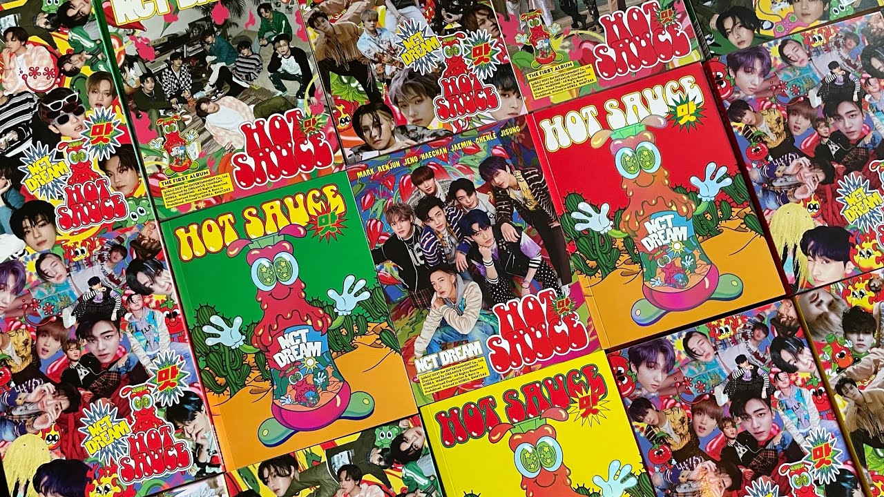 Unboxing 18 NCT Dream HOT SAUCE albums || ot7 collector