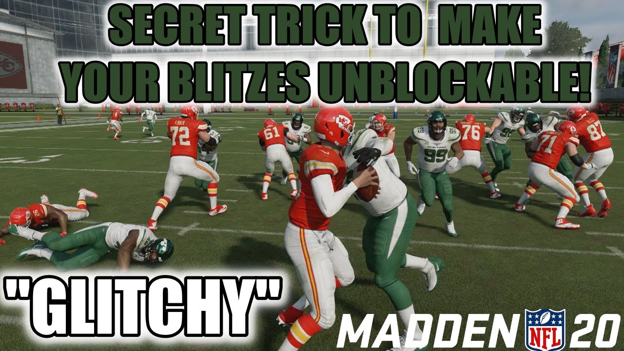 SECRET TRICK TO CREATE UNBLOCKABLE MADDEN 20 NANO BLITZES! GLITCH ANY BLOCKING SCHEME! TIPS & TRICKS