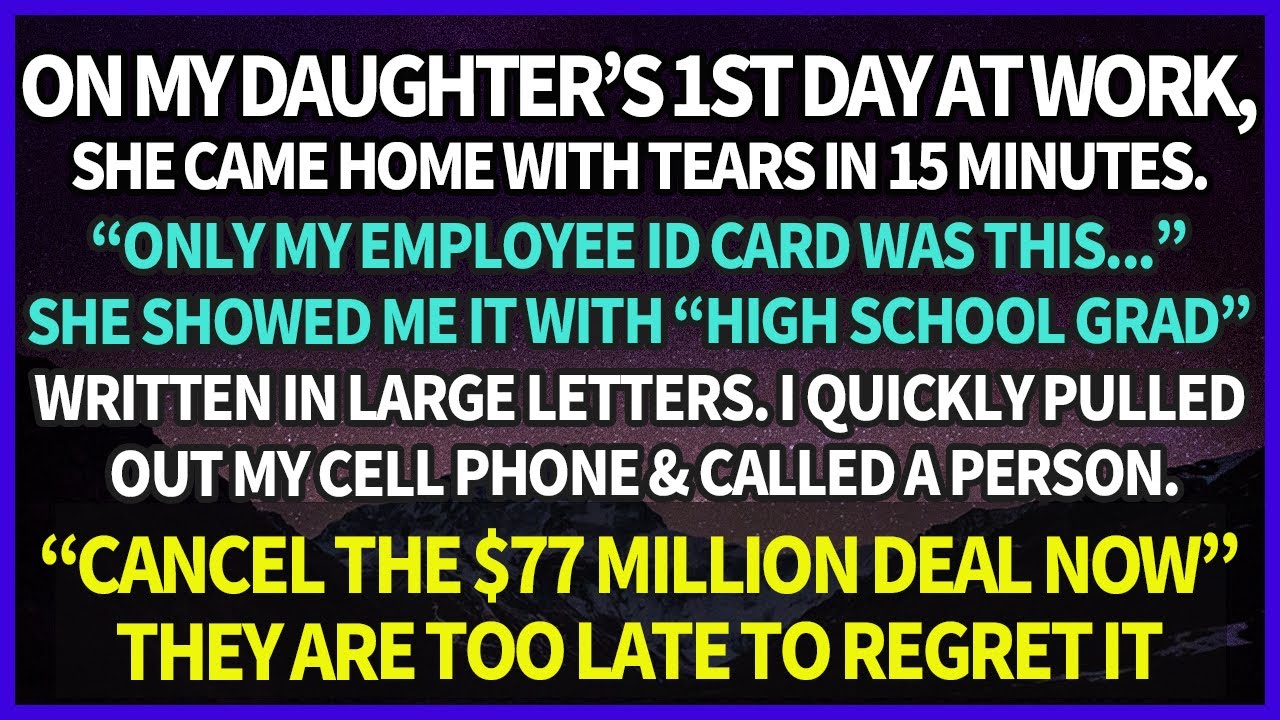 My Daughter's ID Card Was Marked with “High School Grad” So, I Quickly Called a Certain Person, and