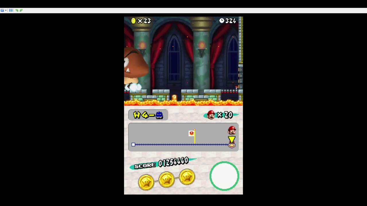 New Super Mario Bros Gameplay: Mega Goomba Vs Mega Mario