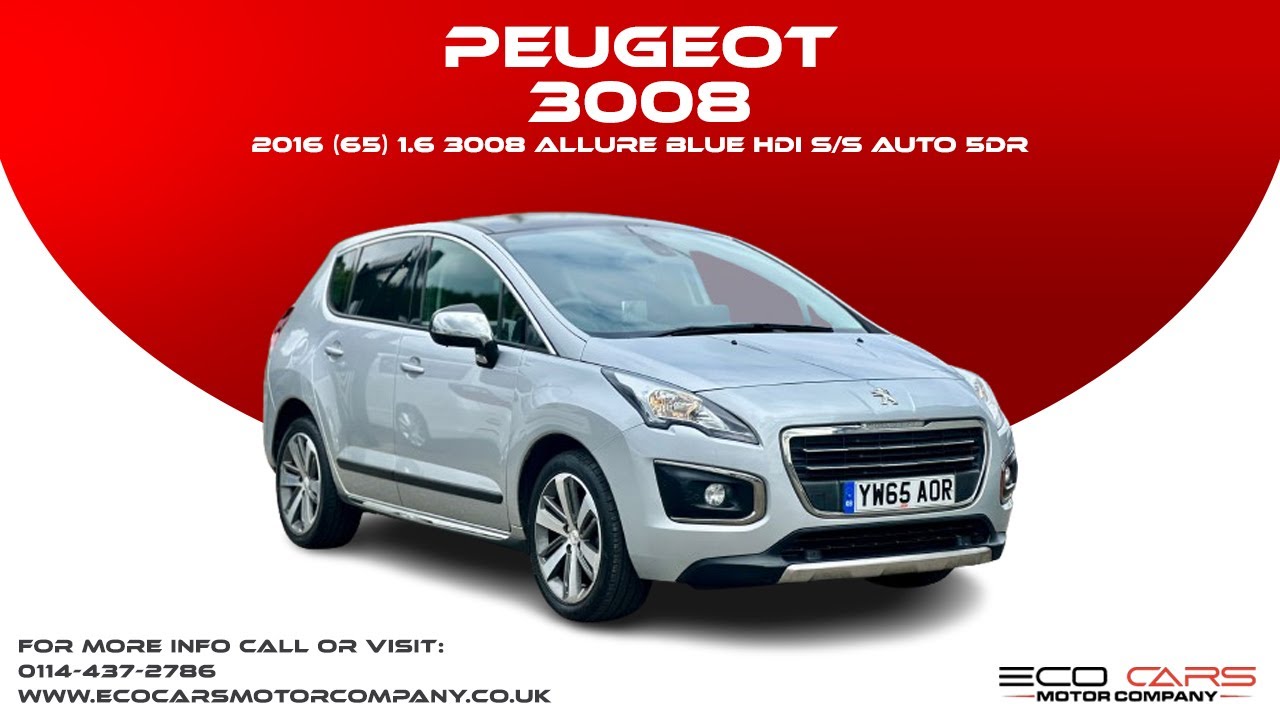 Now Available: Peugeot 3008 2016 1.6 Allure Blue HDi | Nationwide Delivery!🇬🇧