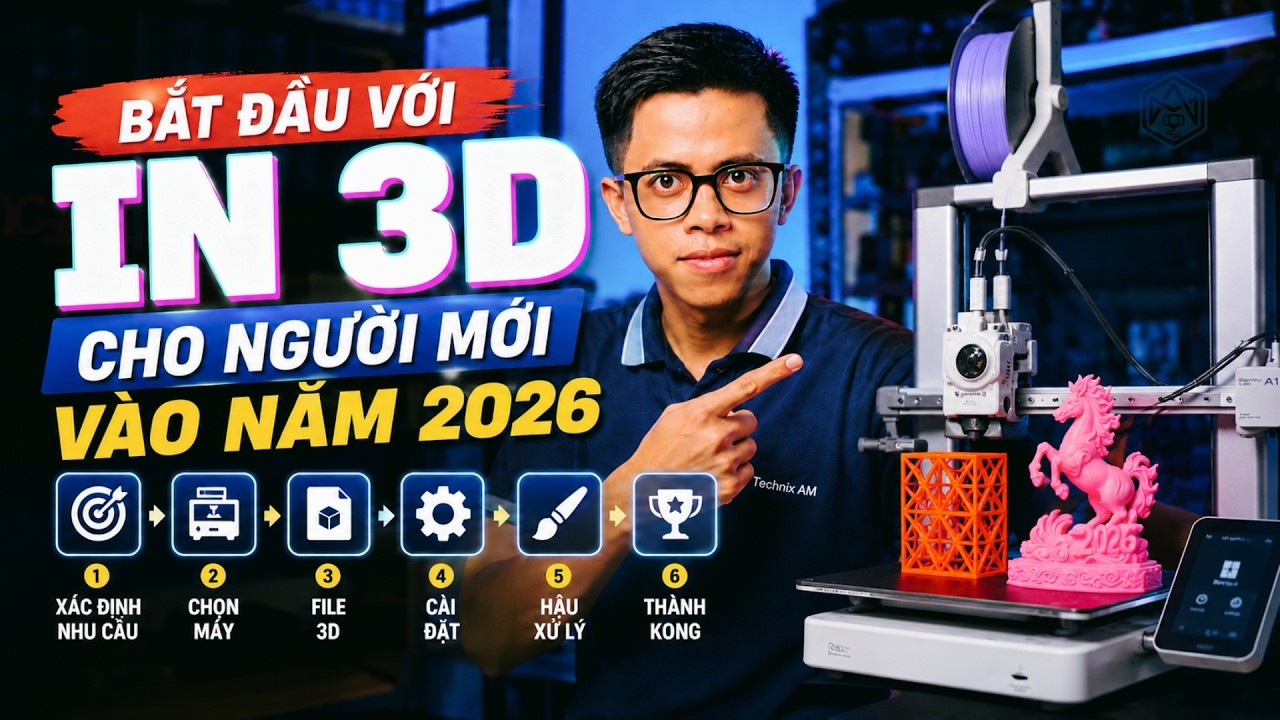 M&igrave;nh ước được biết những điều n&agrave;y khi mới bắt đầu với in 3D | Hướng dẫn in 3D FDM 2026 cho người mới