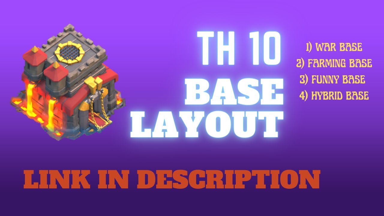Best th10 base layouts 2022 with link | th10 best Bases #coc