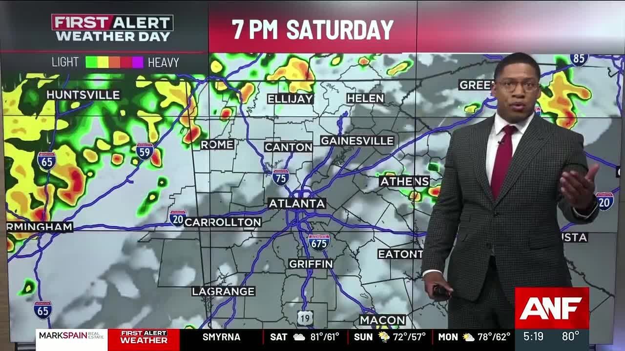 First Alert | Spotty storms this afternoon, Round two arrives tomorrow evening with stronger stor...