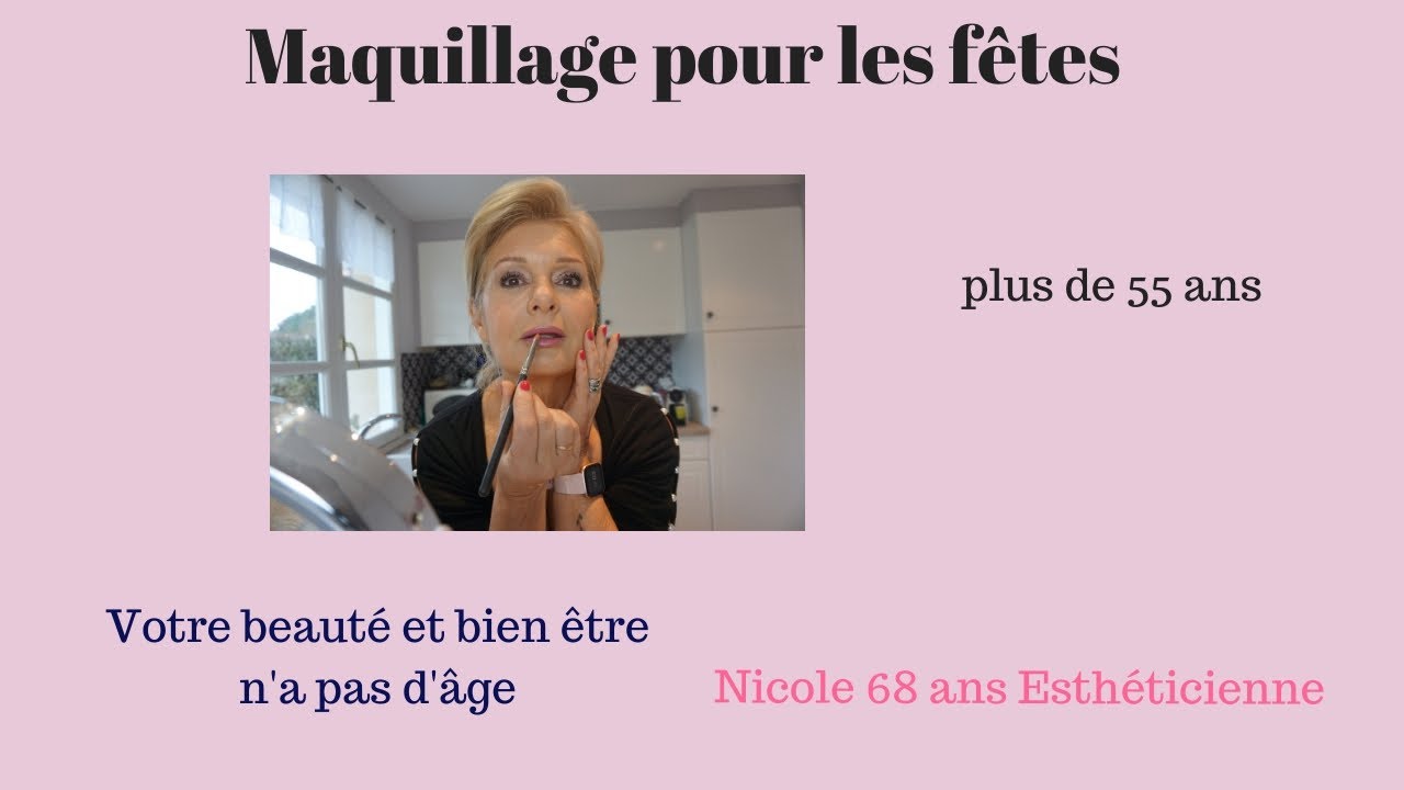 Mon maquillage préféré  pour les fêtes over 55 ans