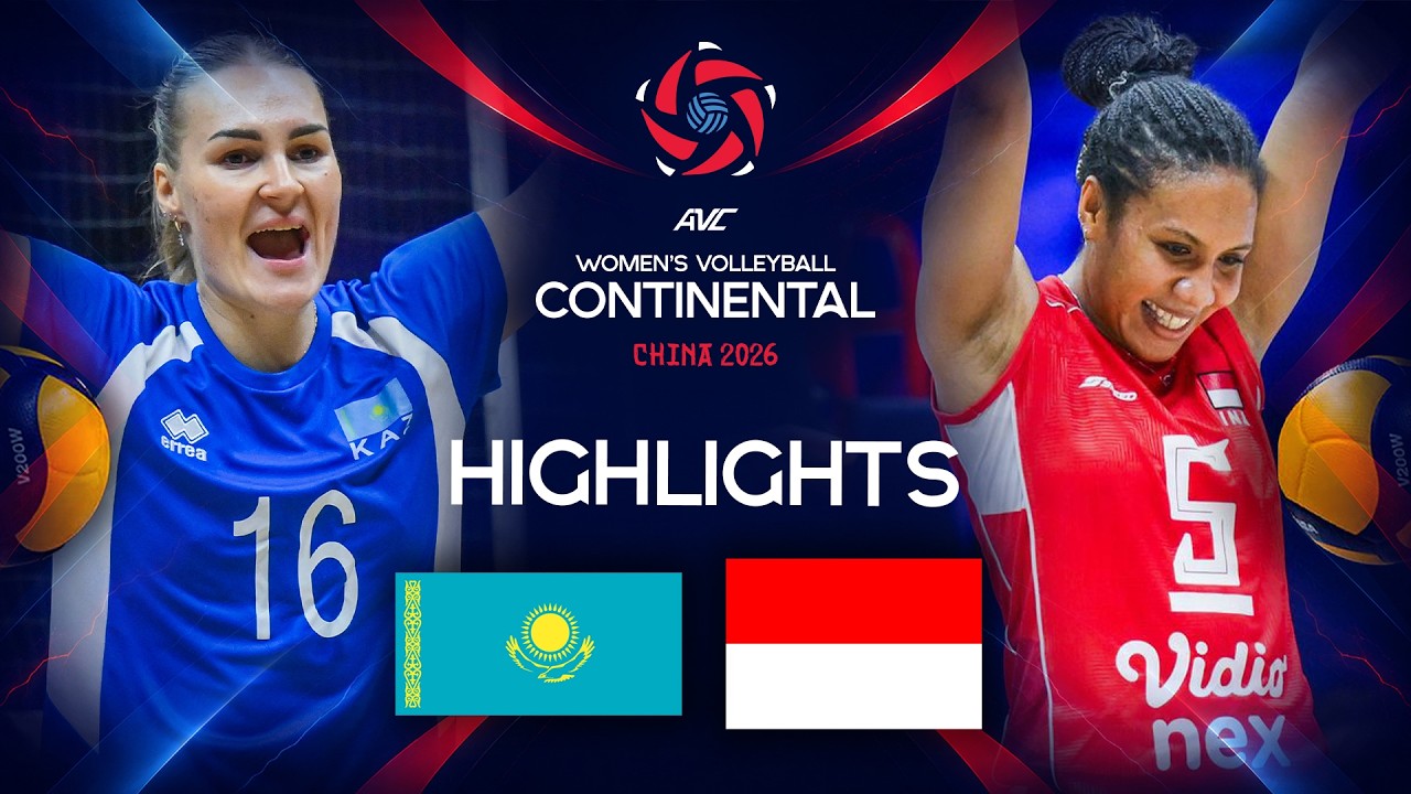 Kazakhstan 🇰🇿 vs. Indonesia 🇮🇩 | Preliminary Phase AVC Women's Continental Championship | Highlights
