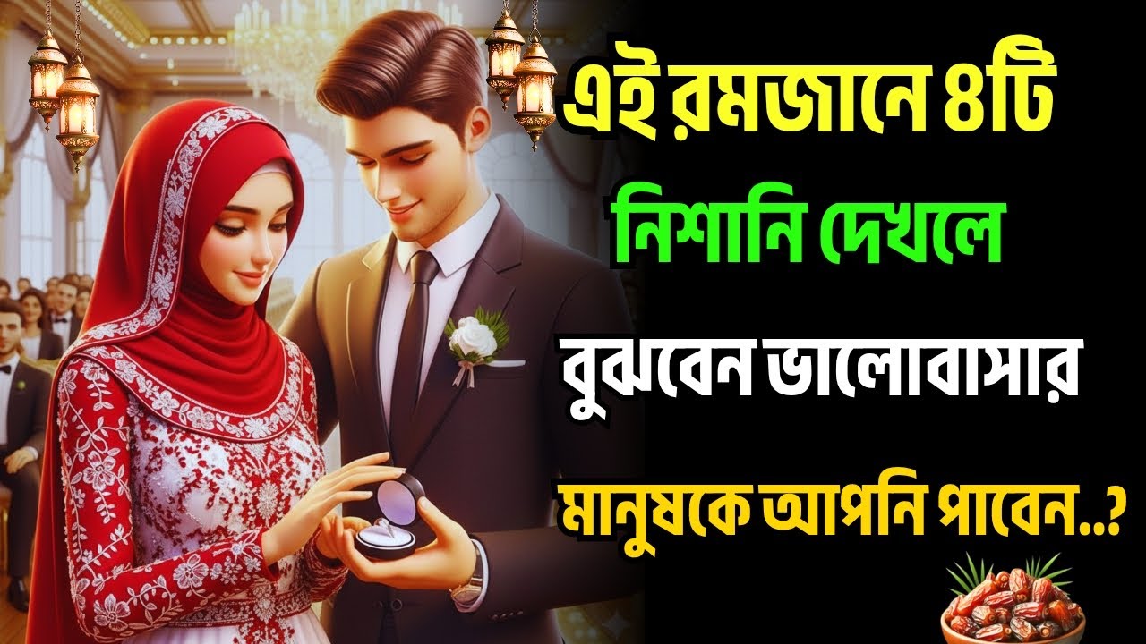 এই রমজানে ৪টি নিশানি দেখলে বুঝবেন ভালোবাসার মানুষকে পাবেন//Ramadan Mubarak 2026