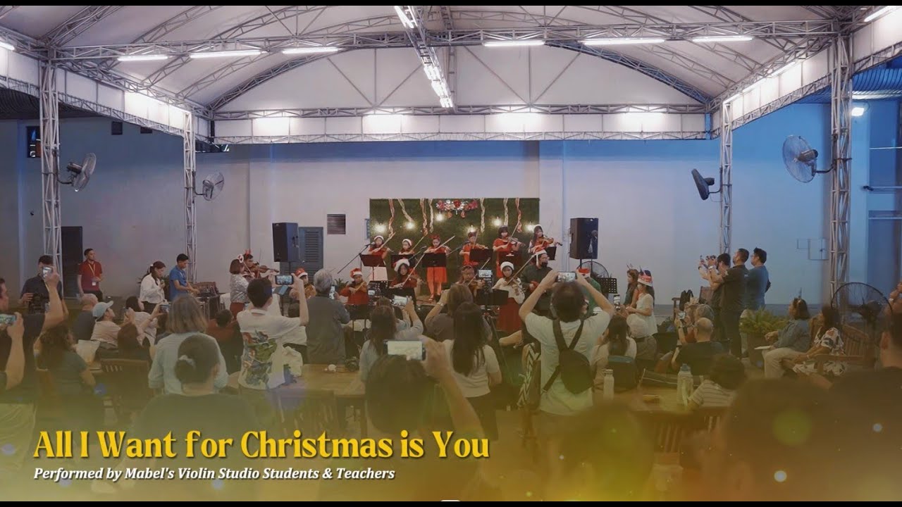 All I Want for Christmas Piano-Violin Performance by MVS Students, Teachers (Orig Music by Mariah C)
