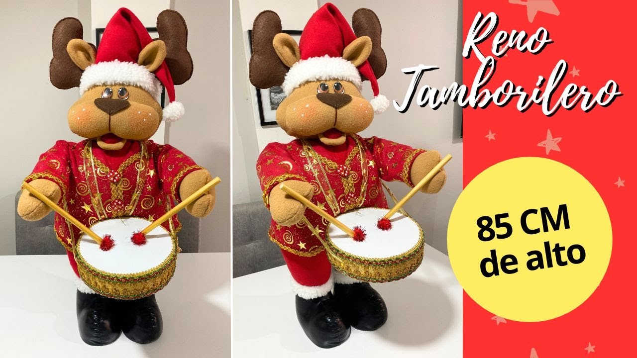 Reno Tamborilero | 85 cm de alto | TUTORIAL