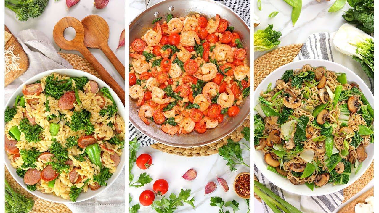 15 Minute One Pot Dinner Recipes | Easy + Healthy Weeknight Dinners