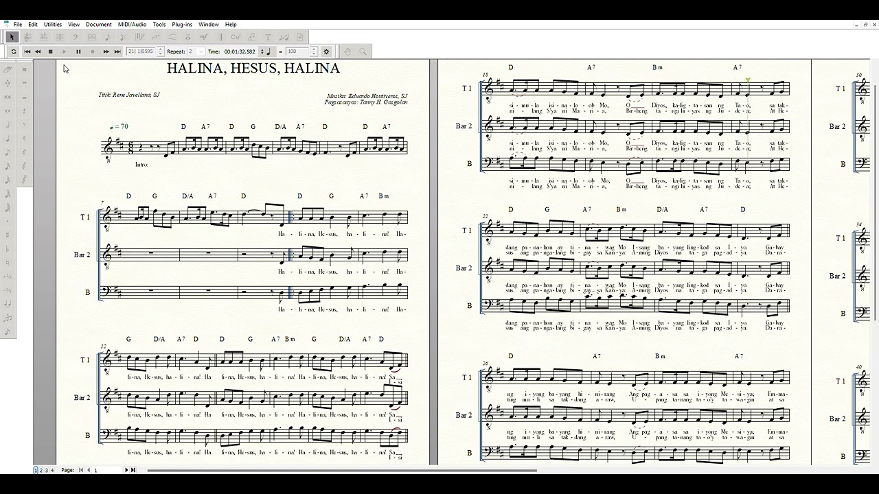 HALINA, HESUS, HALINA for Basses
