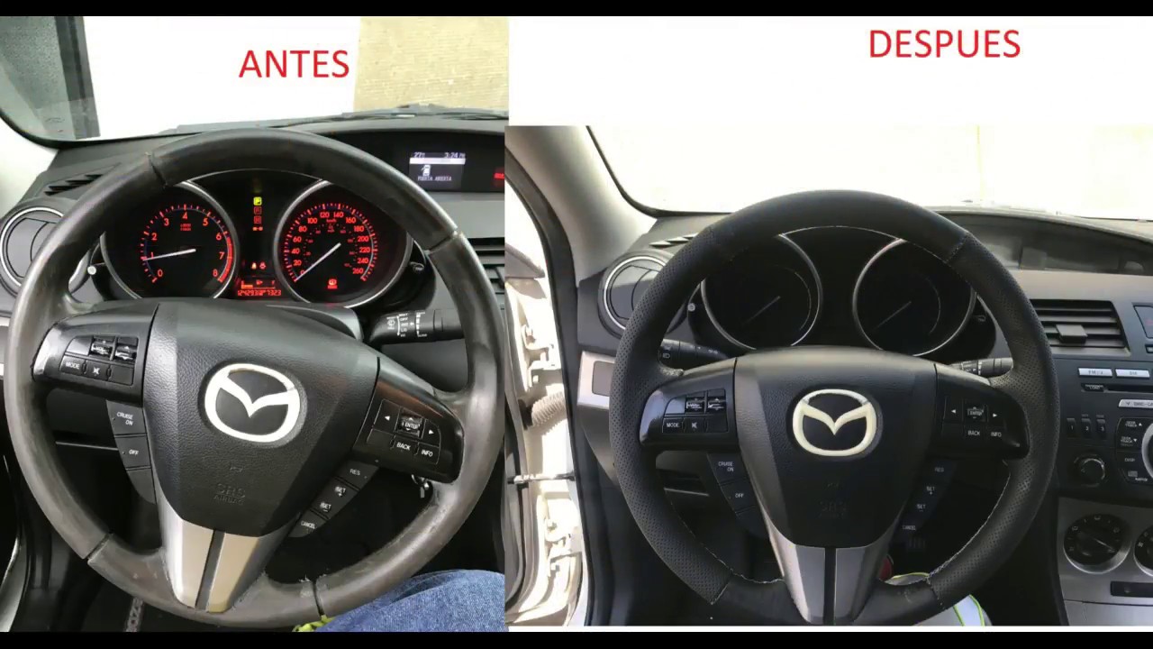 FORRO VOLANTE MAZDA 3 EN PIEL