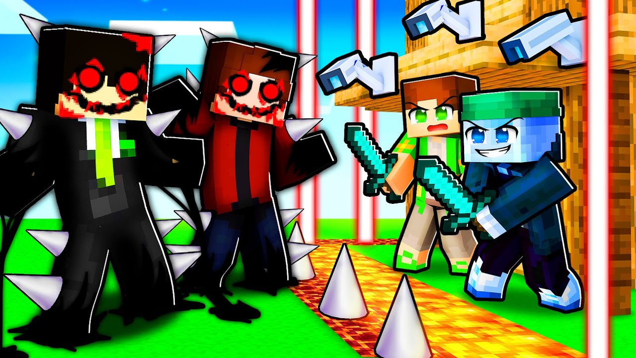 YOUTUBERI *MALEFICI* MUTANTI vs BAZA SECURIZATA pe Minecraft!