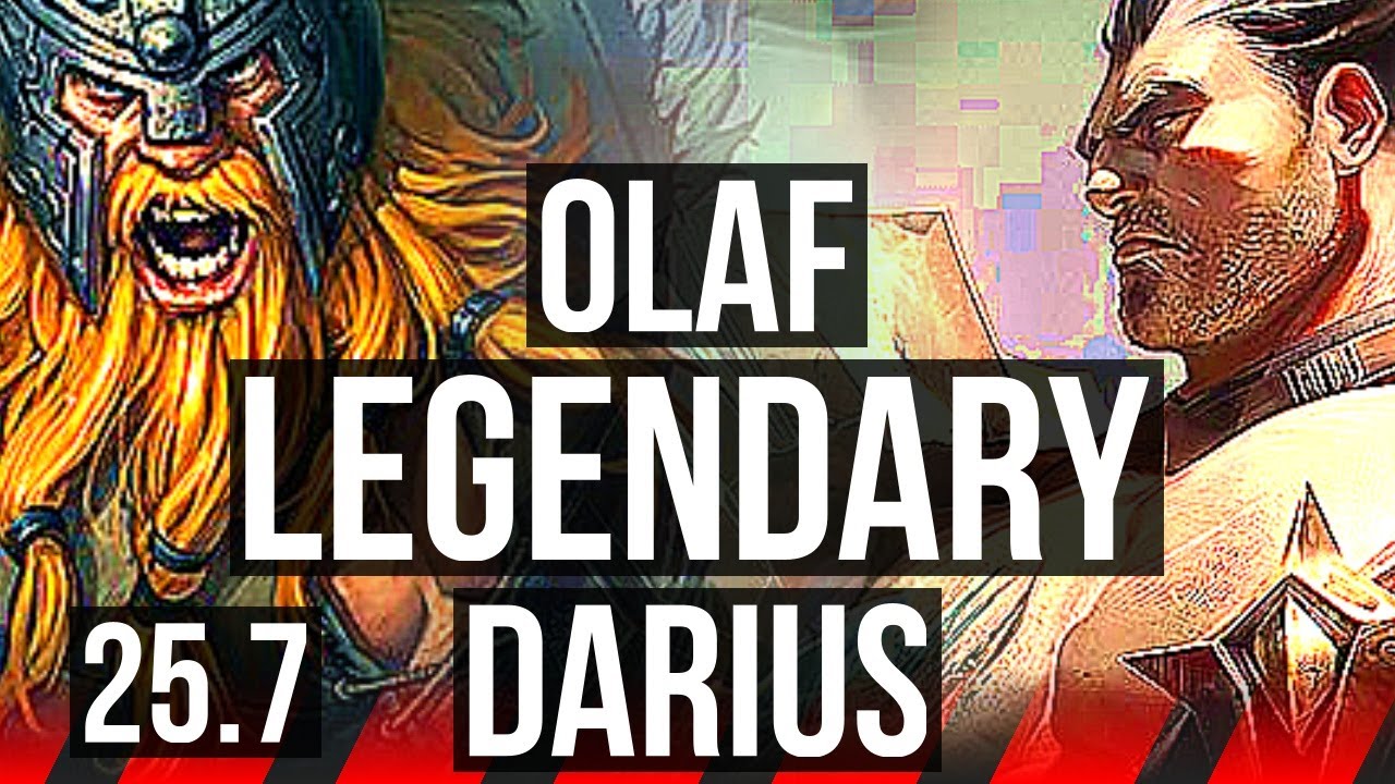 OLAF vs DARIUS (TOP) | 6 solo kills, 13/2/4, Legendary | EUW Diamond | 25.7