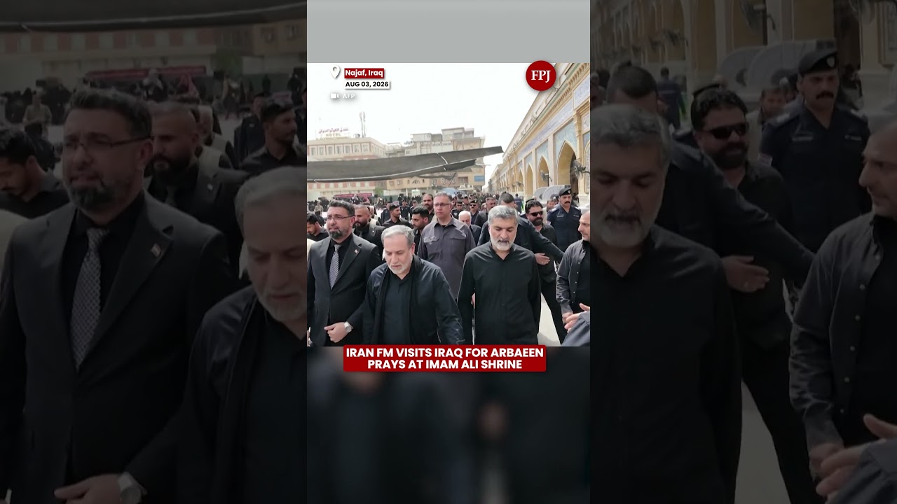 Iran FM Abbas Araghchi Visits Imam Ali Shrine in Najaf During Arbaeen Pilgrimage