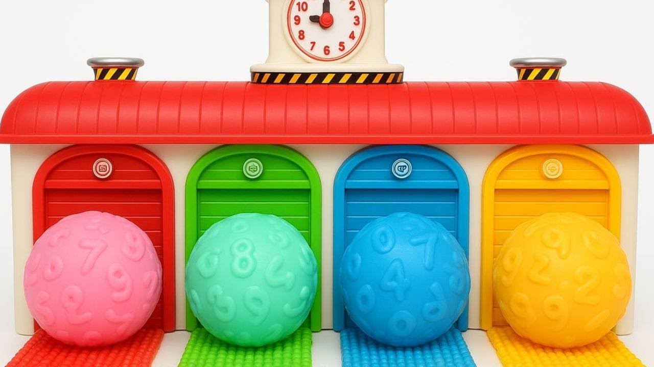 Satisfying Garage ASMR | Making 5 Clay Slime Ballonns FROM Unboxing 4 Color Doors Brawler Garag ASMR