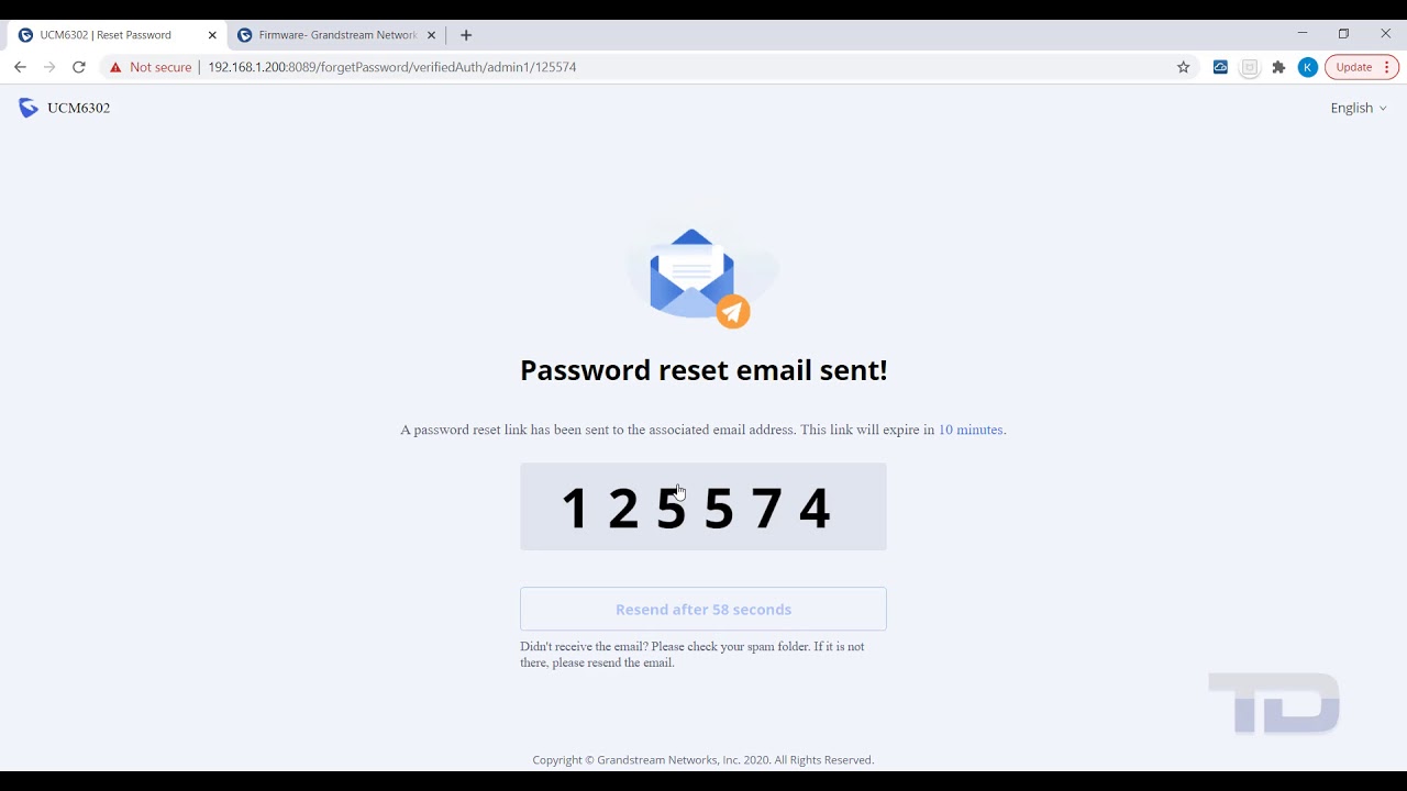 Grandstream UCM63xx - #5 Password Reset - Login Settings