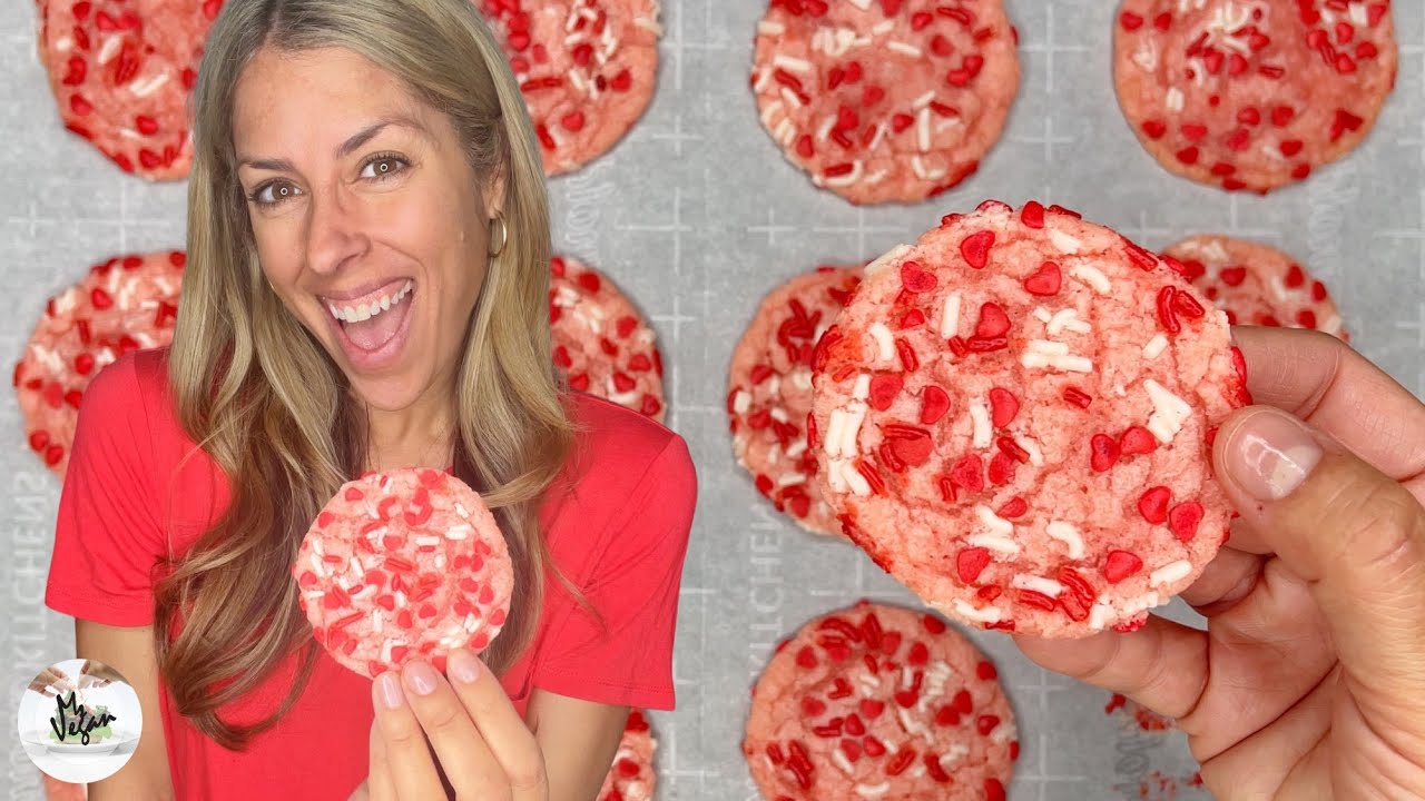 Strawberry Cake Mix Cookies