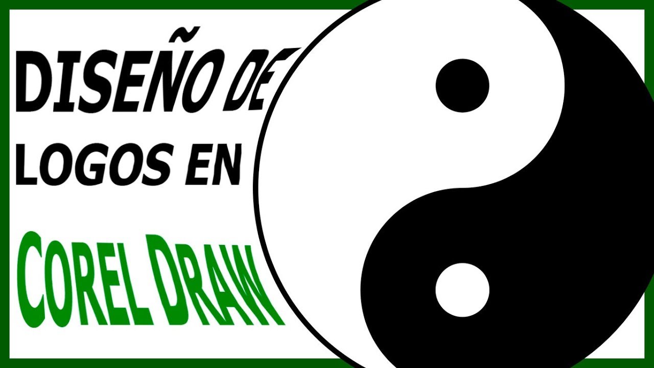 👉👀Diseñar el logotipo Ying Yang utilizando nodos y solo 2 formas en Corel Draw💗